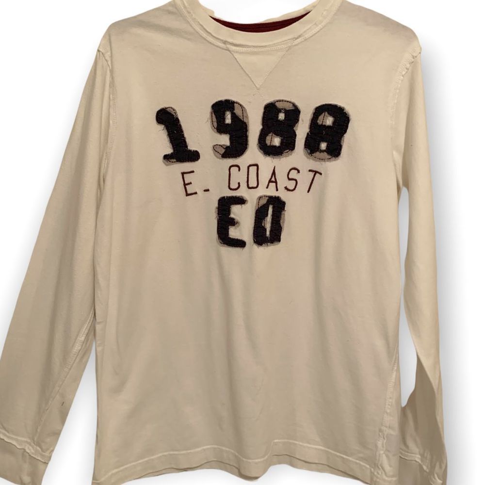 Arizona Jeans Co Mens White Long-sleeved Distressed 1988 (M-001)